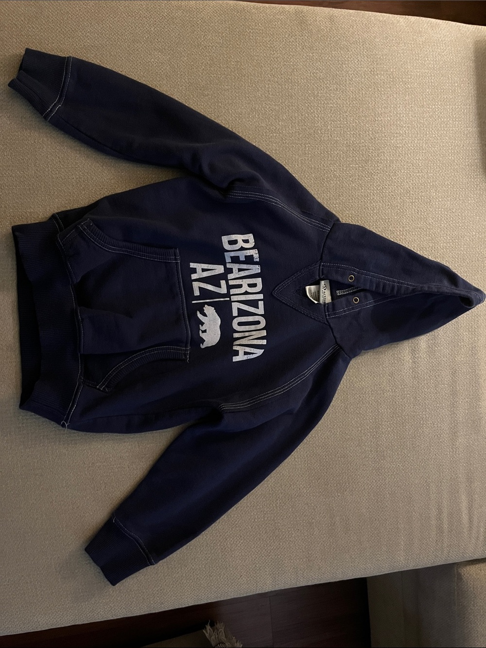 Artisan Navy Hoodie with White 'Bearizona AZ' Graphic